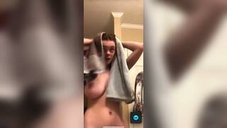 Huge tits out of bath