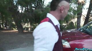 Hot Ebony Babe Misty Stone Bangs Two White Dicks