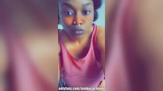 Dominican Bitch Shakes Chest