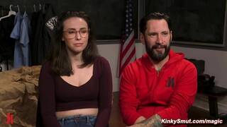 Dirty cop binds and anal fucks evidence clerk