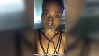 Ebony Escort Jiggles Tushy