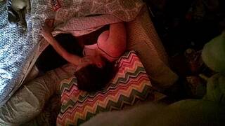 watching fingering stepmom while I jerk off