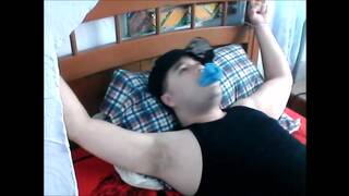 Wearing Black and Spreadeagle on My Bed Again