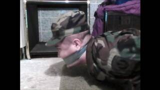 More of My Soldier Feet but Hogtied