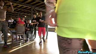 Alena Croft Takes Cum In Ass Through Funnel From Black Gangbang