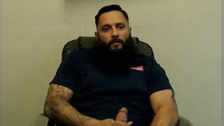 Handsome Bearded Stud Cums