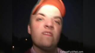 Horny college teen getting pussy fucked