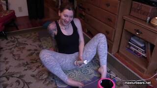 Mom Megan's gymnastic solo with hitachi