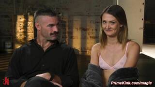 Zoe Sparx whipped and fucked in a storage facility