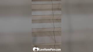 Cute babe sucks me off before fucking