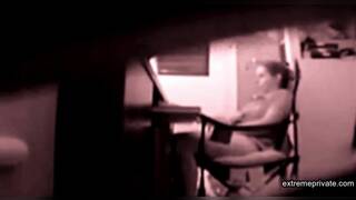 stepdaughter masturbates in my office