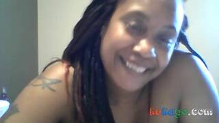 BBW Solo Female Plays with Dildo - Nasty Deep Throat