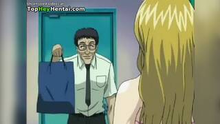 Horny man plays with wonderful big tits