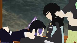 A Hashira's Threesome | Sticknodes Animation Porn