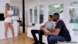 Two black cocks and Karla Kush banging