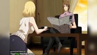 Lovely teen with amazing big tits has sex