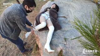 Chinese Girl outdoor exhibitionism BDSM Training 36