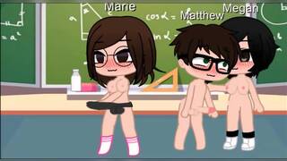 Fucked by pansexual teacher with strap-on with her girlfriend (Gacha Heat)