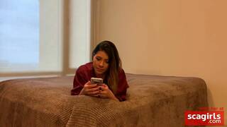 Cheating Latina Squirts After Rough Spanking & Fisting