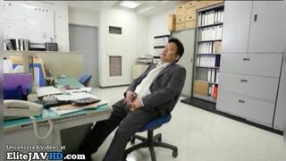 Japanese beautiful secretary satisfies horny man More at Elitejavhd.com