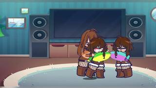 Chara gets fucked/sucked by frisk and clover