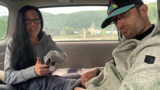 Nerdy Faery Gives a Blow Job to a Truck Driver