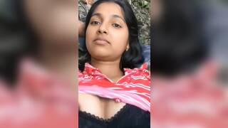 Big boobs Indian Tamil girl thenmozhi fucked in forest