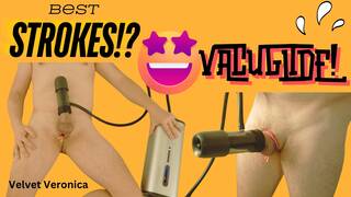 Velvet Veronica watches her man CUM LIKE CRAZY with Vacuglide.