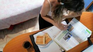 Cum-Soaked Toast: A Kinky Breakfast