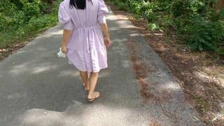 Forest Fuck: Public Creampie with Asian Big-Tit Teen