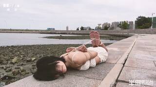 Chinese Girl outdoor exhibitionism BDSM Training 56