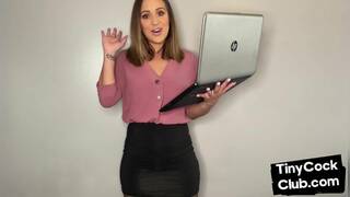 CFNM British domina mocking pictures of small cocks