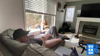 Blonde Girlfriend's Helping Hand