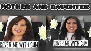 Mom M!chaela and sister Alina getting facial cumshots