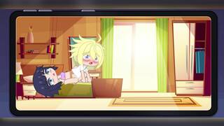 Sarada use's her sharingan on boruto (Gacha)(Futa)