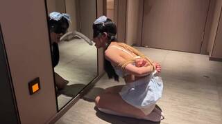 Chinese slave SM blowjob 8