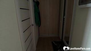 Colorful cutie can't get enough of my duck