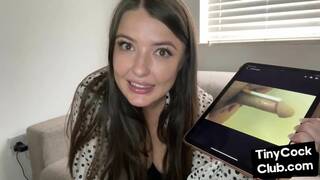 Pictures of small cock losers mocked by bigtitted babe