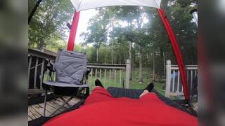 POV: Big-Titted Blonde Stepsis Loves My Cock in Public