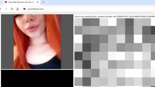 Super hot redhead omegle teen
