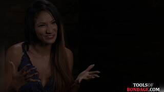 Bonded dildo fucked skank disciplined