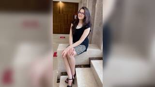 Horny Girl selfrecorded video Part 1 inserting Makeup Brushes