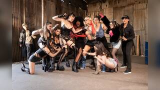 All girl gangs battle it out with oral and pussy fisting sex