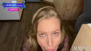 Sweat drenched, messy e-girl gives memorable virtual orgy with her boyally.