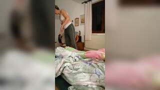 My mom undresses at the cottage