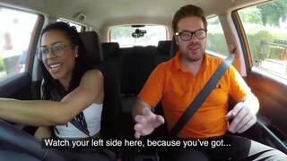 Fake Driving School Kira Noir Ebony American Minx Craves Creampie