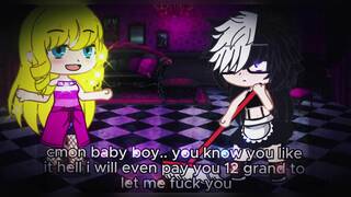 Blond Futa x Latina Futa with BIG Dicks Fucking an Emo Maid