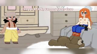 Usopp and Nami having a good time