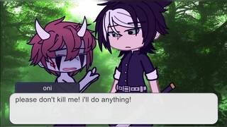 Fucking a demon in the forest. ( Demon Slayer )
