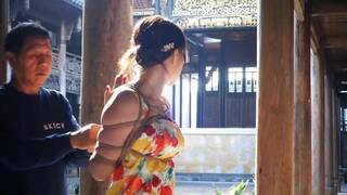 Chinese Girl outdoor exhibitionism BDSM Training 89